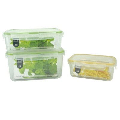 

[Supermarket] Jingdong Lock & Lock (lock & lock) NEO plastic crisper three sets NLP131S001