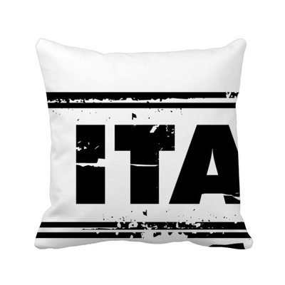 

I Love Italy Word Love Heart Illustration Square Throw Pillow Insert Cushion Cover Home Sofa Decor Gift