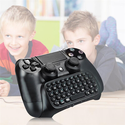 

ZC30200 3,5-мм разъем Black Mini Wireless Chatpad Message Keyboard для PS4-контроллера