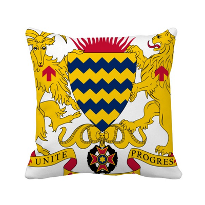 

Chad National Emblem Country Square Throw Pillow Insert Cushion Cover Home Sofa Decor Gift