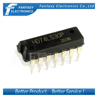 

10PCS HD74LS30P DIP14 HD74LS30 DIP SN74LS30N 74LS30 new and original IC free shipping