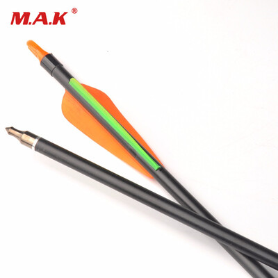 

6pc Стрелка из стекловолокна Arrow 31" Spine 600 Orange Green Vanes for Compound Bow Стрельба из лука Охота