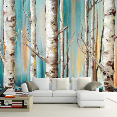 

Пользовательский Any Size Photo Murals Обои Современное абстрактное искусство Trunk 3D Обои Ресторан Галерея Simple Decor Papel De Parede 3D