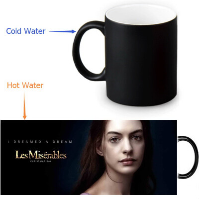 

Les Miserables 350ml12oz Heat Reveal Mug Color Change Coffee Cup Sensitive Morphing Mugs Magic Mug Milk Tea Cups