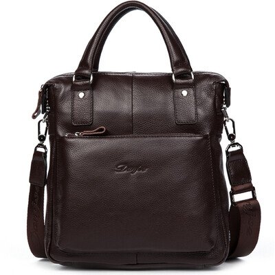 

DANJUE Genuine Leather Mens Messenger Shoulder Bag Gentleman Business Bag Real Leather Men Crossbody Bag Brand Fashion Handbag