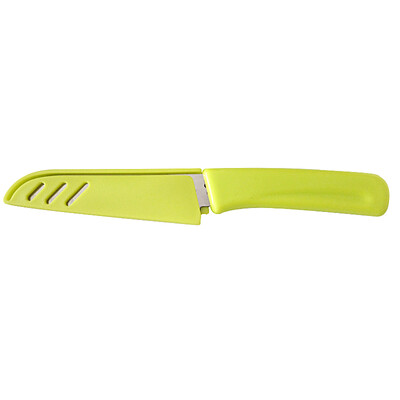 

Klebsi fruit knife scraper knife kitchen leather peeling knife portable knife plastic handle with a protective cover KLB1117
