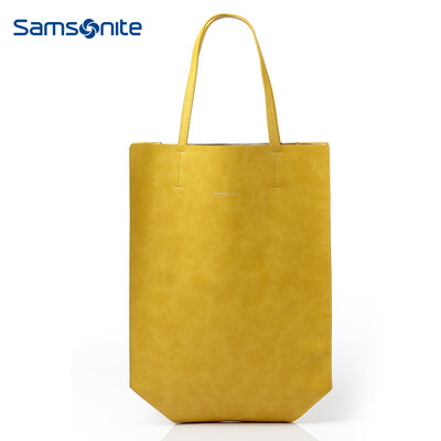 

Samsonite PU TOTE Simple&fashionable multi-color ladies shopping bag double-sided shoulder bag DN308001 gray