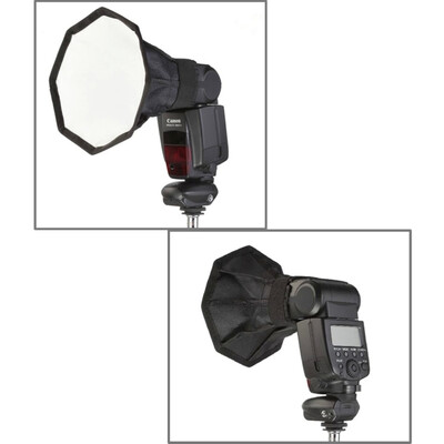 

20 см Универсальный стиль Octangle Flash Folding Soft Box, без держателя с подсветкой (черный + белый)