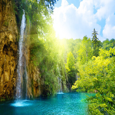 

Custom 3D Mural Wallpaper Waterfall Landscape Lake Photo Wallpaper For Living Room Bedroom Walls Wallpaper Murals De Parede 3D