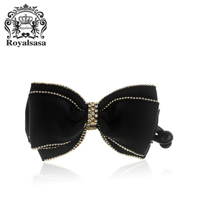 

Royal Sasa Royalsasa Korean headdress bow banana banana hair clip hair clip hair clip hairpin clip jewelry black