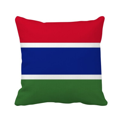 

The Gambia National Flag Africa Country Square Throw Pillow Insert Cushion Cover Home Sofa Decor Gift