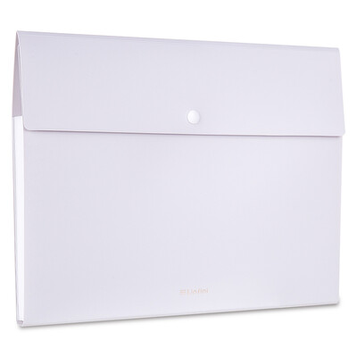 

Deli Deli series of music 8 button file package information package new student office PP organ bag gray 72456
