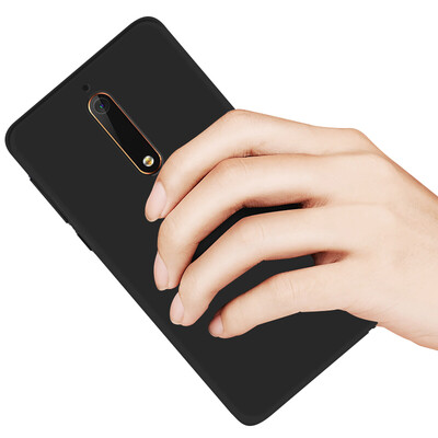 

KOLA Nokia 6 мобильный телефон оболочки (2018 новых) Nokia 6 защитная рукав микро-песок силиконовый разрушающая мягкая оболочка защитная рукав черный