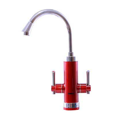 

GWAI Duel Handle 3 Second Instant Water Heater 360 Degree Rotatable Pipe Instant Hot Water Faucet Fast Heat Water Tap DRS-X30F6