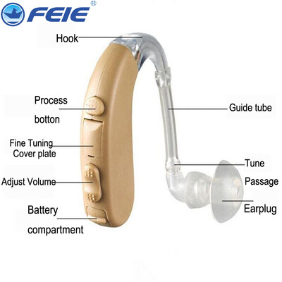 

Cheap Hearing Aid Audifonos Para Sordos BTE Sound Amplifier Hearing Aids for Severe Profound Hearing Loss Like Siemens S-303