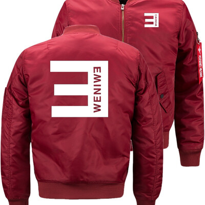 

Eminem Hip Hop Punk Rock Rap Bomber Flight Flying Jacket Winter thicken Warm Zipper Men Jackets Anime Mens Casual Coat