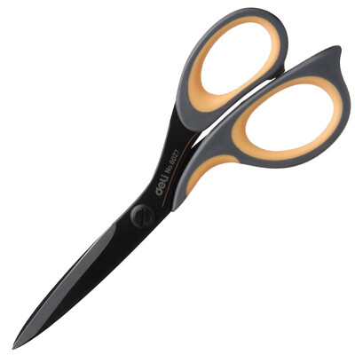 

Deli deli 175mm large stainless steel scissors home office art scissors black 6027