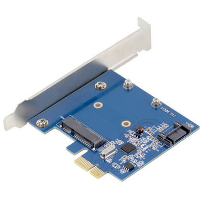 

в msata PCI - E PCIe SSD + sata3.0 комбо расширитель адаптер PCI - E tosataiii карты
