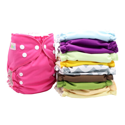 

MABOJ Pocket Cloth Diapers with Insert Size One Diapers Waterproof Washable Diapers for Babies 3-15kg