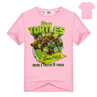 

Ninja Turtles Boys T-Shirts Tee 2018 Summer Short Sleeve Funny t Shirts Kids Cartoon Print Tops Девушки Аниме TShirts 3-13y