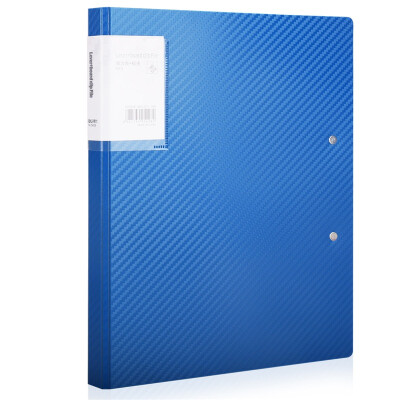 

Deli) 5428 Lingya series of fashion thick PP material folder A4 strong folder + board clip only loaded blue