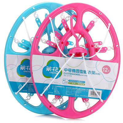 

Jingdong Supermarket Camellia drying rack oval drying rack 12 clip 0745