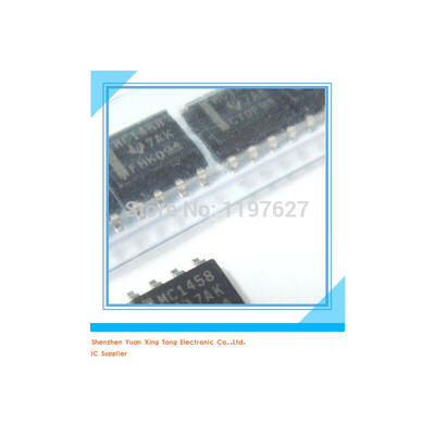 

Free Shipping 20pcs/lot MC1458CD MC1458 SOP8 NEW IN STOCK Electronic components IC Operational amplifier