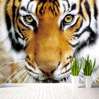 

Custom 3D Photo Wallpaper Tiger Animals Restaurant Cafe Living Room Bedroom Sofa Background Non-woven 3D Wall Murals Wallpaper