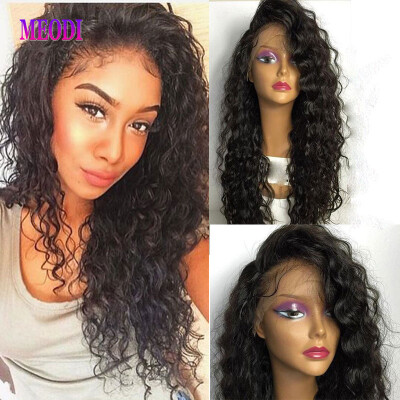 

100 Brazilian Human Hair Lace Front Hair Wigs Loose Wave Natural Hair Wigs with Baby Hair For Woman