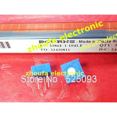 

100pcslot 3386F-1-104LF 3386F-1-104
