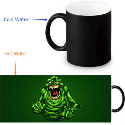 

Ghostbusters Slimer Morphing Mug Color Change Tea Cup Magic Milk Coffee Mug