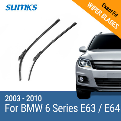 

SUMKS Wiper Blades for BMW 6 Series E63 E64 24"&23" Fit Pinch Tab Arms 2003 2004 2005 2006 2007 2008 2009 2010