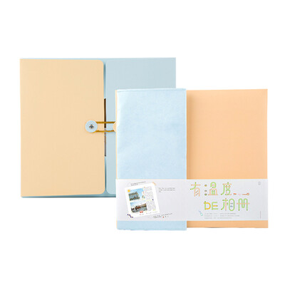 

Kinbor large baby album gift box set DIY handmade album thin attached stickers red green DTB40025