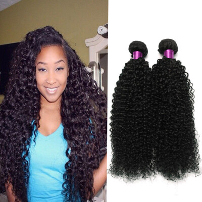 

Brazilian Kinky Curly Virgin Hair 3 Bundles Natural Black 100g 100% Unprocessed Brazilian Curly Virgin Human Hair Extensions Remy