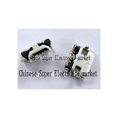 

100PCS SMD MICRO MINI USB 5 Pin Female for mobile phone charging power connector
