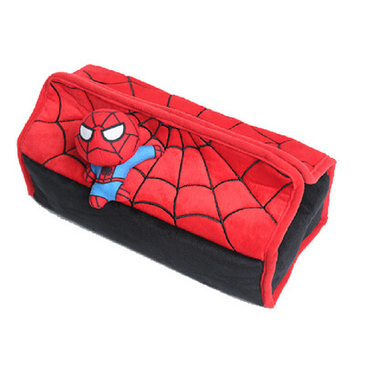 

Marvel car sun visor paper towel box car car tissue box set car tray car supplies interior genuine Marvel Q version Spiderman