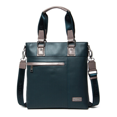 

DANJUE (DANJUE) cowhide vertical handbag shoulder Messenger business casual bag 8715-2 black