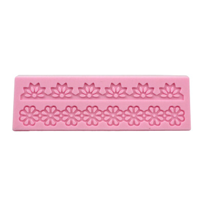 

Vanker Pink Silicone Snow Flower Pattern Cake Baking Decorating Embossed Mold