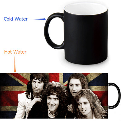 

Queen 350ml12oz Heat Reveal Mug Color Change Coffee Cup Sensitive Morphing Mugs Magic Mug Milk Tea Cups