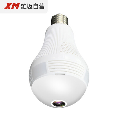 

Xiongmai XM B series bulb camera 3 million HD surveillance 360 ​​degree panoramic camera wireless wifi mobile phone remote monitor home