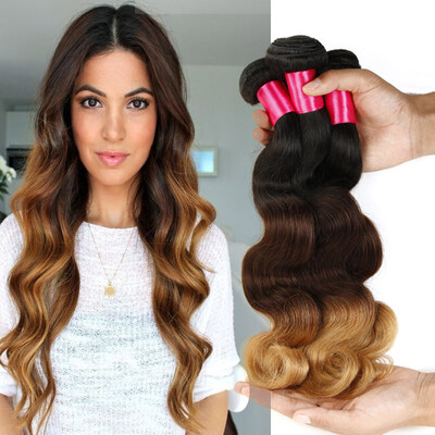 

Ombre Brazilian Hair 1b/4/27 Brazilian Body Wave 3pcs,Ombre Human Hair Weave Brazilian Peruvian Malaysian Virgin Hair Ombre Hair