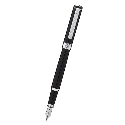 

Пикассо (pimio) Art Pen Bend Каллиграфия Ручки Мужские взрослые навыки Pen 1.0mm Gentleman Series 902 Яркий черный серебряный клип