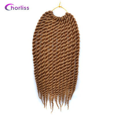 

Chorliss 12" Synthetic Ombre Color Braiding Hair Extensions Mambo Twist Crochet Braids Hair burgundy 75g/pack