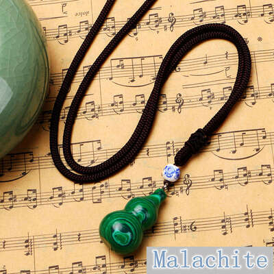 

1PCS Party Necklace Gourd Pendant Natural Crystal Fine Jewelry Rhinestone Turquoise Granate Taki Skyrim Sailor Steampunk Snake