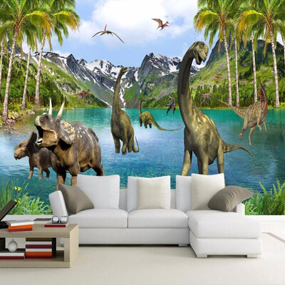 

3D Fantasy Mural Wallpaper Jurassic Dinosaur Era Large Mural For Kids Living Room Sofa Bedroom TV Backdrop Wall Mural Wall Paper