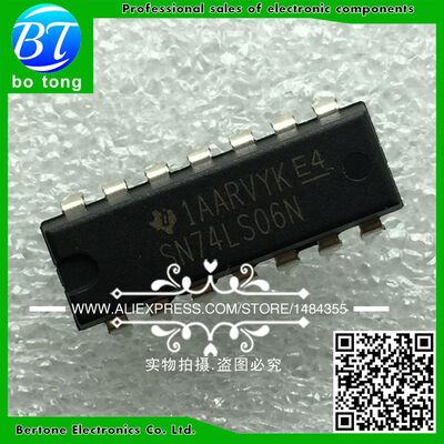 

100PCS SN74LS06N DIP14 SN74LS06 DIP 74LS06N 74LS06 new and original IC free shipping