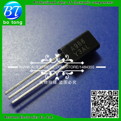 

Free shipping A966 2SA966Y PNP Transistor TO-92L Triode Transistor 50 pcsbag sold by bag