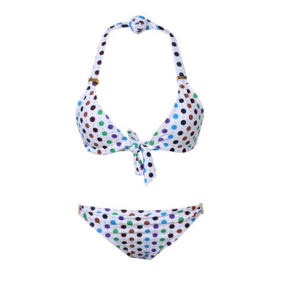 

CANIS@CANIS@Fashion Cutest Dot Pattern Swimwear Vintage Bikini Set