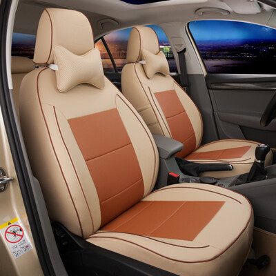 

Chi Qin car seat cover Cruze Fox new Santana Jetta Langfu Fu Ruisi Lang Yi Corolla Baojun 510 cushion cover all-inclusive four seasons common phantom rice brown