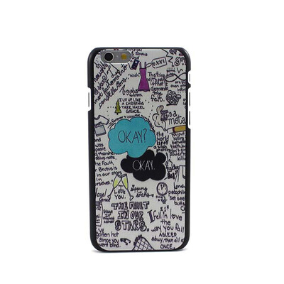 

Trendy Gothic Punk Cartoon Pattern Phone Back Case Cover Skin For iPhone 6 47" - Words
